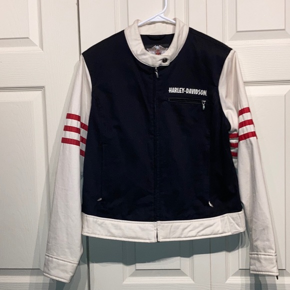Harley Davidson Jacket Women’s Size XL HD Highway 1 Jacket Vintage Biker Jacket - Picture 1 of 16